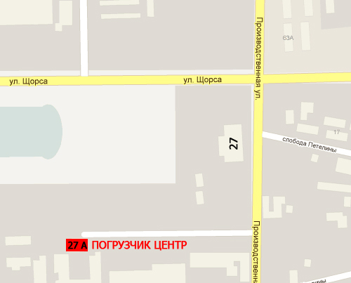 Карта Погрузчик центр в Кирове